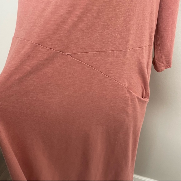 J Jill Dress Pure Jill Easy Knit Seamed Tunic Lightweight Lagenlook Travel Pink - Picture 5 of 13